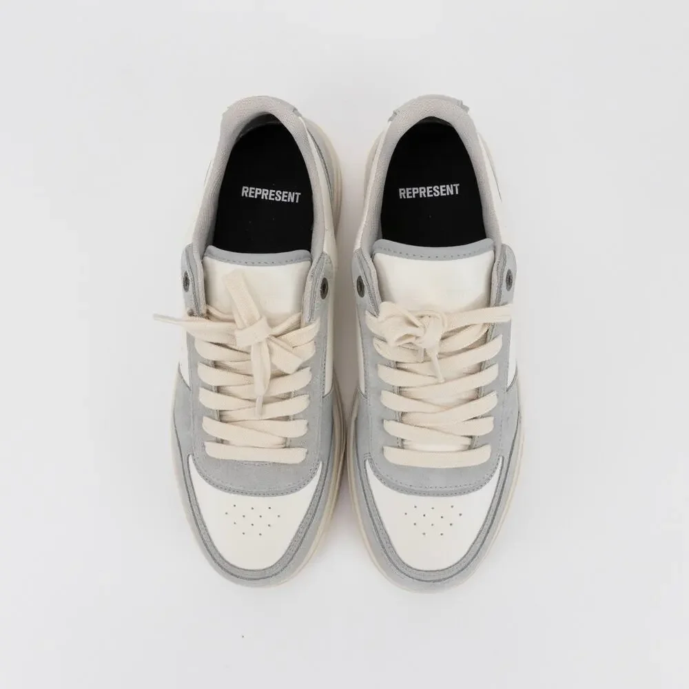 Represent Men Initial Low Top Sneakers Gray/White Size 10.5 US/ 43.5 EU